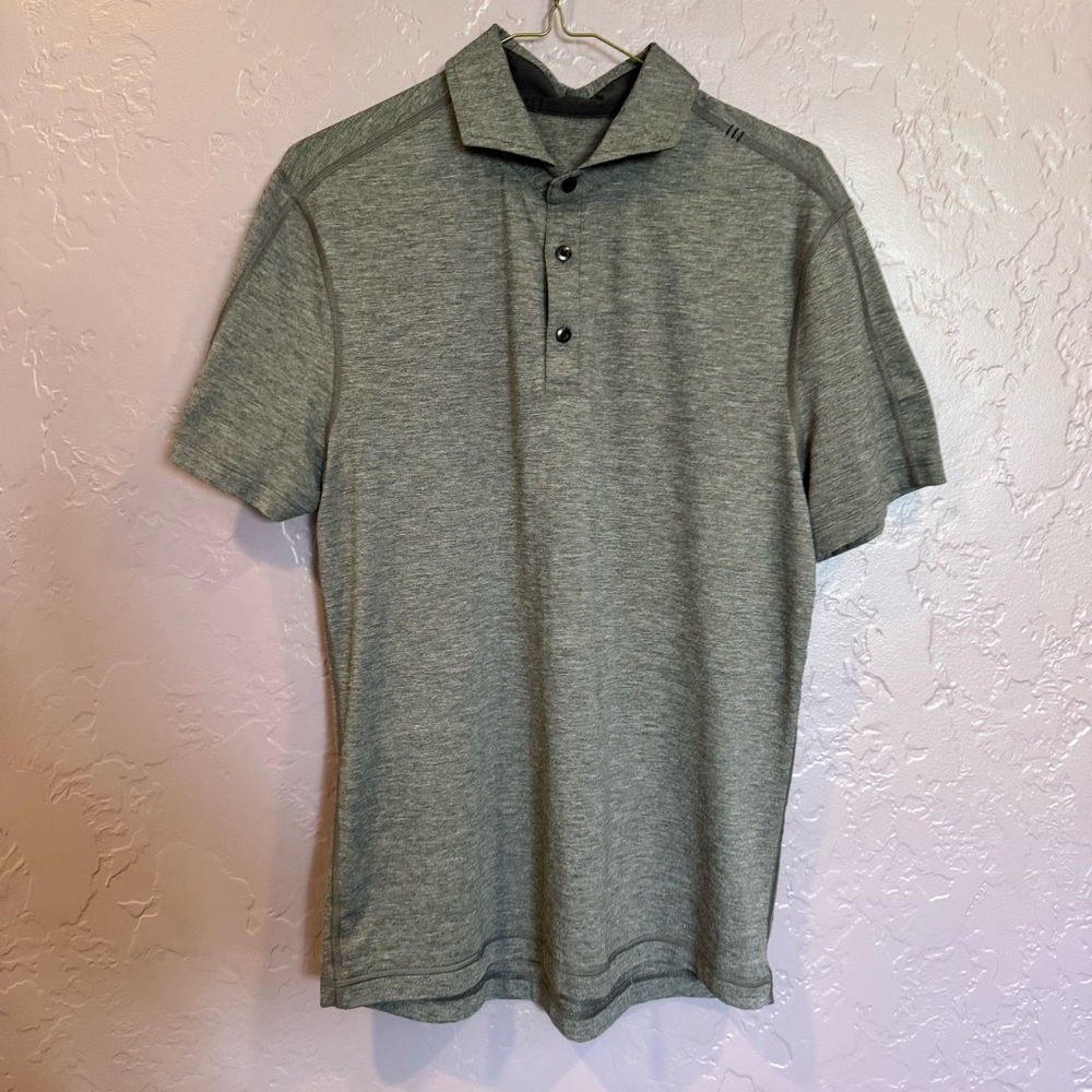 lululemon athletica Men's Heathered Gray Performance Polo